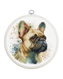 Stickpackung Bild Bulldogge