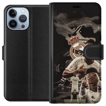 Kompatibelt Lommeboketui til Apple iPhone 13 Pro Max Vinicius Junior Real Madrid Brasiliansk driblingsfenomen og offensiv leder med høy energi og kniv