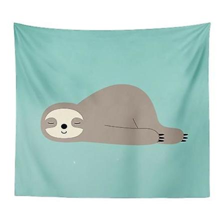 Sloth Print Gobeliner Til Dekoration 70*100cm