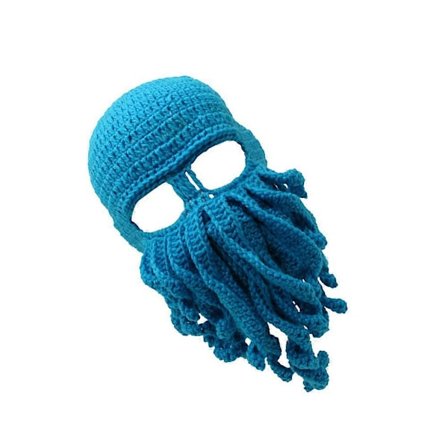 Blækspruttehat til voksne, 1 stk. Designet til sceneoptræden og udendørs vinterbrug med assorterede farver for varme