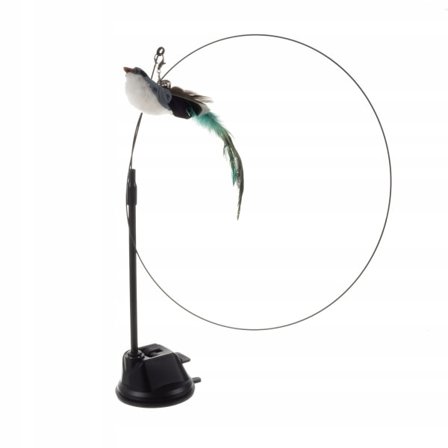 Stimuloiva kissanlelu realistisella liikkeellä ja imukupilla Musta