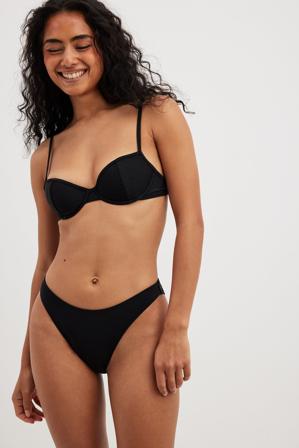 NA-KD Swimwear Bikinitrosor med hög skärning - Bikini - Svart - X-Small