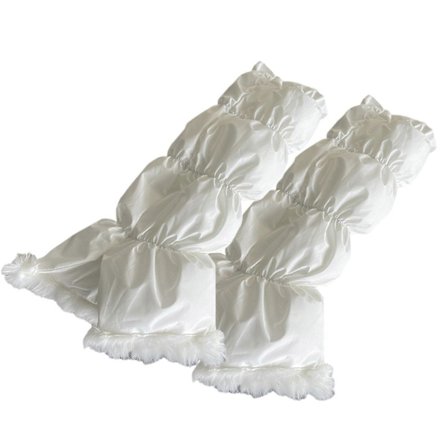 Vintermote Dame Tykk Vattert Puffete Benvarmere Plysjkant Fot