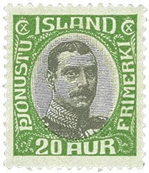 Island 1920 - Tjenestemærke AFA 38 - Postfrisk
