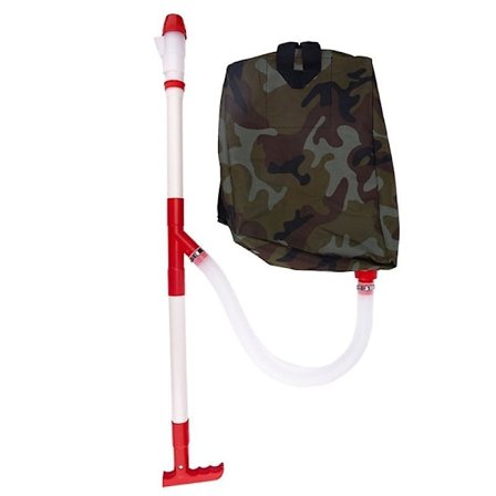 Spreder med pose Manuel gødning Hjemme Let rør Havetilbehør Tilbehør Landbrug V hvid rød