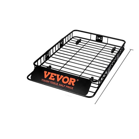 VEVOR Takräcke Lastkorg, Tungt 200 lbs Kapacitet, Universal Passform med Anti-Rost Beläggning,64 tum