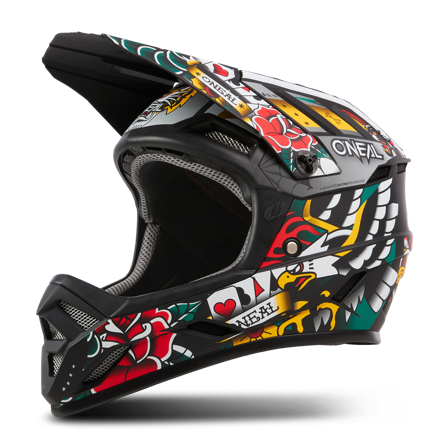 Cască MTB Downhill O'Neal Backflip Inked Multicolor L