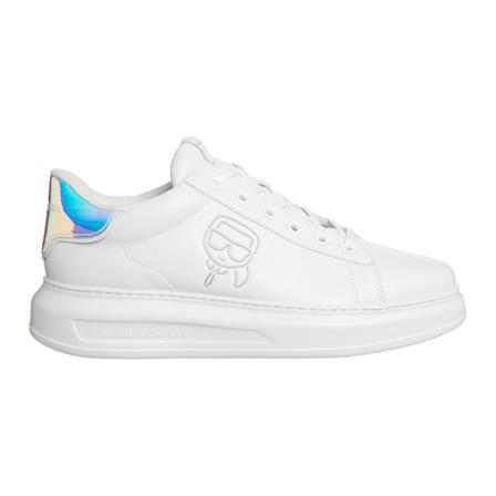 Karl Lagerfeld men's Schoenen leather trainers sneakers Kapri Plexiconic , Wit , Heren , Maat: 41 EU