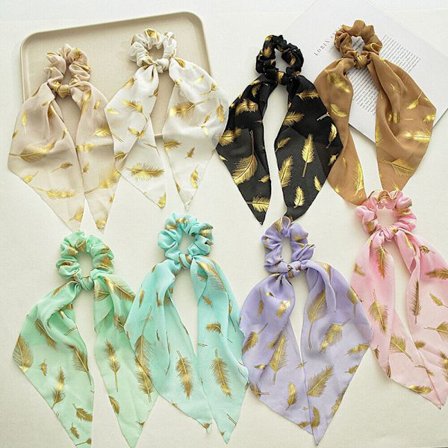 Ponytail Holder Hair Scarf Elastic Hair Bands Hair Accessories Soft Hair Tie