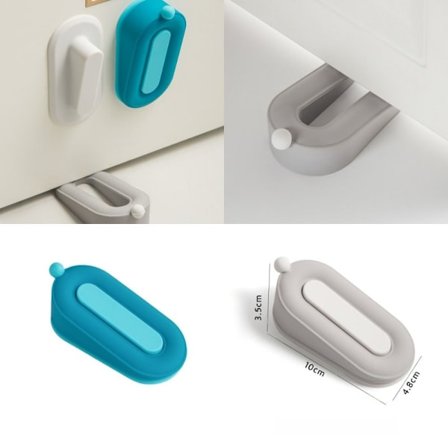 2st Dörrstoppare med Hållare Gummidörr Stop Buddy