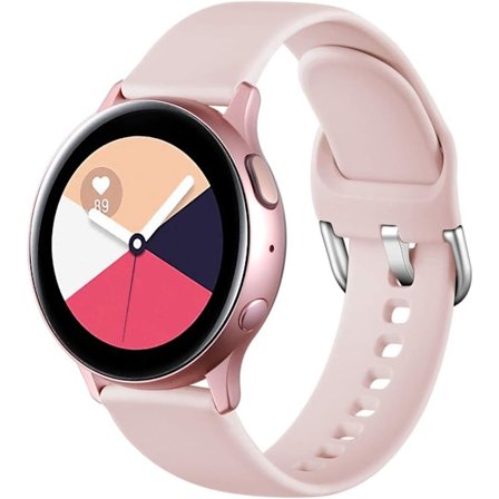 Armband kompatibel med Samsung Galaxy Watch Active / Active2 40mm / 44mm, 20mm mjuka silikonarmband som ersättning för Samsung Galaxy Watch 42