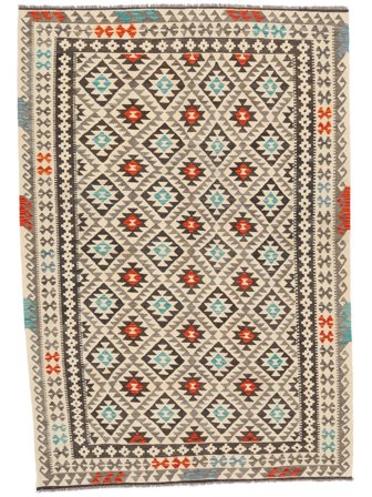 Kelim Afghan Old Style Matta 202X293 Ull