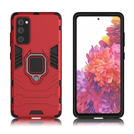 Ring Guard Case Samsung Galaxy S20 Fe 5g / S20 Fe - Rød