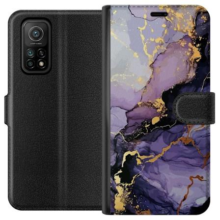 Xiaomi Mi 10T Pro 5G Plånboksfodral Lila Marmor