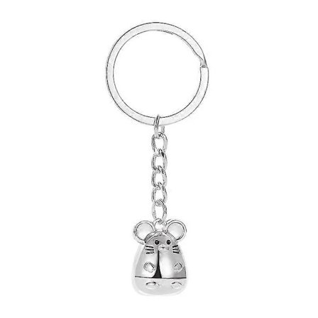 Fet Søt Mus Nøkkelring (sølv) Metall Lykkebringer Perfekt Som Gave, F.eks. Til Beste Venn, Beste Venn, Mamma For Menn, Kvinner Og Barn SHZNV 2024T...
