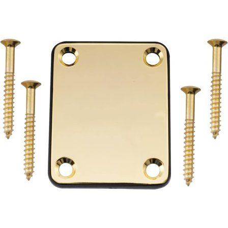 Metal guitar halsplade til Fender Stratocaster Telecaster elektrisk guitar eller bas, guld