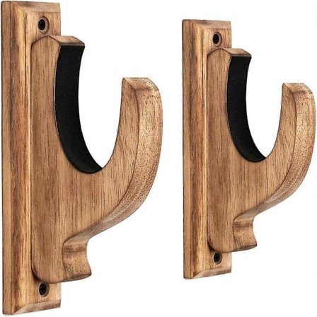 Geværholder veggmontering, massivt tre hagle og rifle veggfeste for sverd bue rifle display, vintage geværholder, perfekt gave til menn