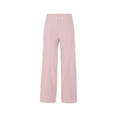 Marella Pants cropped slut with striped , Roze , Dames , Maat: S