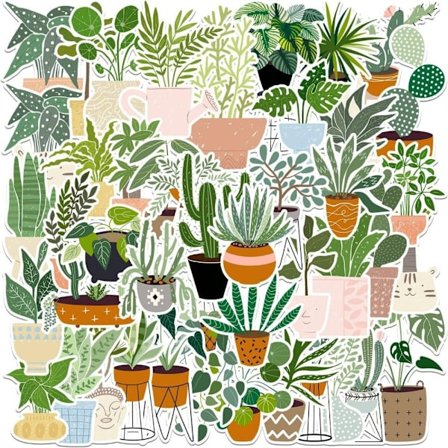 132 stk Stickers Planter Stickers Æstetiske Stickers