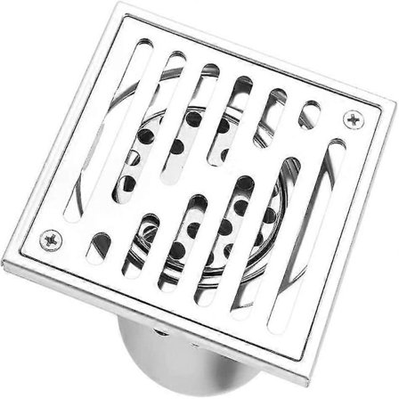 Lattiakaivo Ruostumaton Teräs Hajunesto Neliön Muotoinen Kylpyhuoneen Viemäri Suihkuviemäri Suurella Halkaisijalla, 110 * 110mm