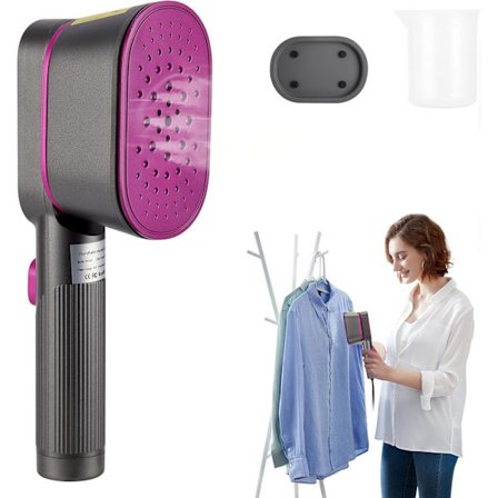 Bärbar ångstrykjärn för kläder 1000W, Mini Bärbar Vikbar Tvättapparat med 60ml Tank, Handhållen Ångare