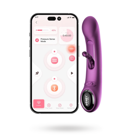Pressure Sensing App-Controlled G-spot Vibrator