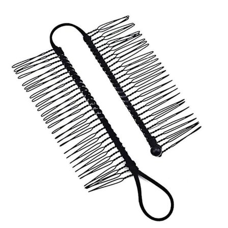Banan Hårklips, Vintage Clincher Kam Stor Størrelse Stræk Banan Klips Til Kvinder Piger (1 Stk, Sort)