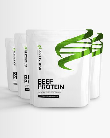4 x Body Science Beef Protein - Double Rich Chocolate - 900g, Kosttillskott, Protein