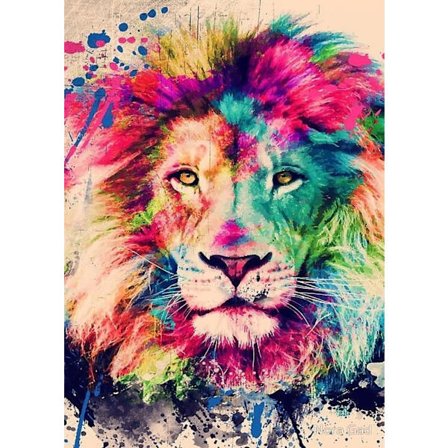 One Piece (Lejon 30 x 40 cm) 5D Diamantmålning Kit, DIY Diamant