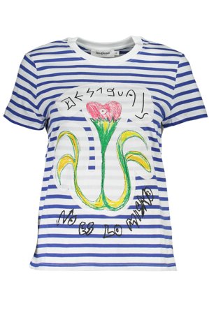 Desigual T-shirt Maniche Corte Donna Blu
