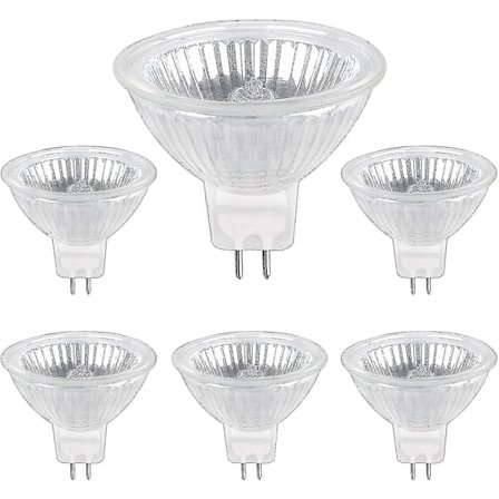 Halogenpære Gu5.3 35w 12v, 400lm Varm Hvid 2700k Dæmpbar, Halogen Spotpære Mr16, Pakke Med 6
