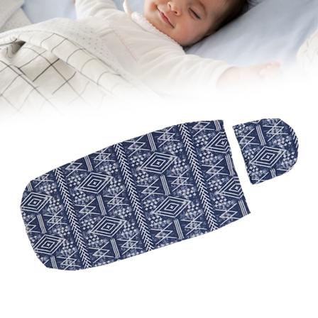 Swaddle Sack Pehmeä Joustava Anti Startle Vauvan Kääre Peitto Hattu Set Vasta syntyneen Kääre Vauvan Hattu Set 0-3 Kuukauden Iän Vauvalle Navy Blue 