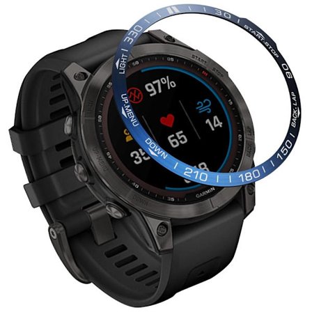 Garmin Fenix 7 metallring - Blå