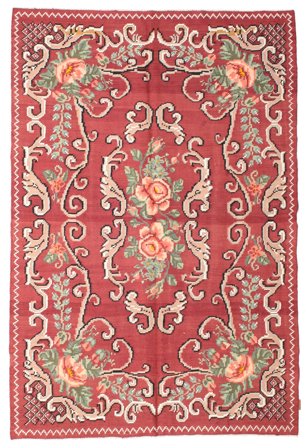 Rose Kelim Moldavia Teppich 180X262 Wolle