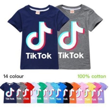 Tik-Tok teini fasion T-paita Lyhythihainen