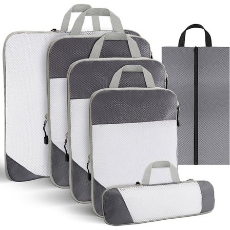 Organiseringssett for bagasje - 6 deler - Organiseringsvesker for klær og bagasje