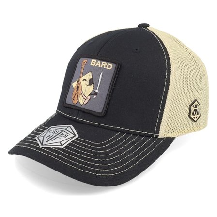 Critiql Hit - Svart trucker Caps - Bard Class 112 Black/Vegas Gold Trucker @ Hatstore