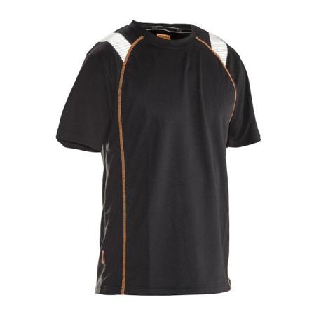 Jobman Vision 5620 T-paita musta/oranssi XXL, Vaatteet