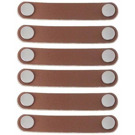 Møbelgreb 6 stk. 96mm Læder Møbelgreb Moderne Stil Læder Dørgreb