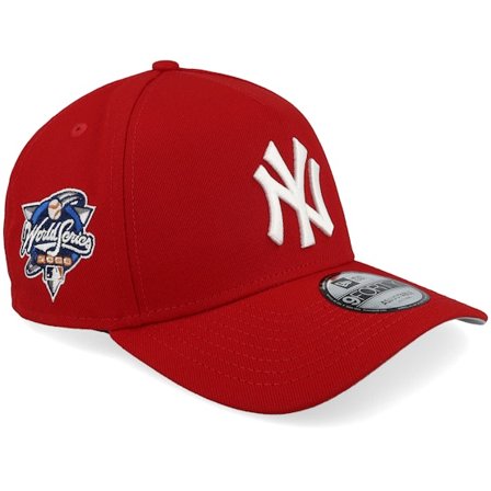 New Era - MLB Rød adjustable Caps - Hatstore Exclusive x New York Yankees NY Classics 9FORTY 00 World Series Scarlet/White A-frame Adjustable @ 