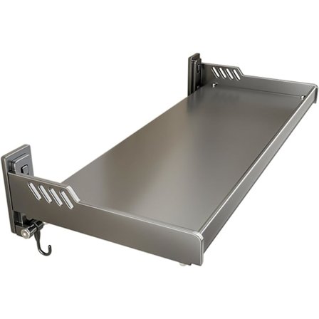 Väggmonterat förvaringsställ, multifunktionell flytande hylla i kolstål, hängande kryddhylla, lämplig för kök, badrum