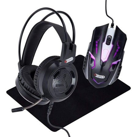 3-in-1 Gaming kit Headset, gamingmus och musmatta