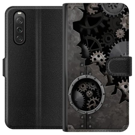 Yhteensopiva Lompakkokotelo Sony Sony Xperia 10 V Hammaspyörä
