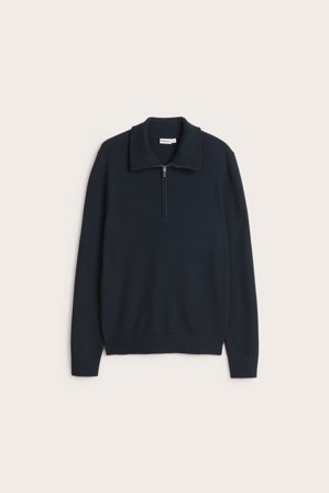 Kappahl | Genser med half-zip | Mørkeblå