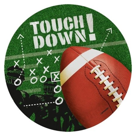 Papperstallrikar American Football Touchdown 8 st 23 cm