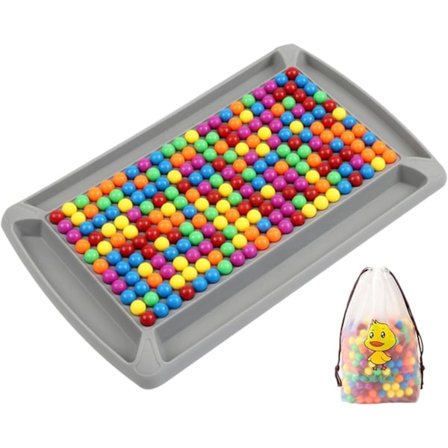 Rainbow Ball Duel Brädspel - Klassiskt Strategispel för Barn (245 Pärlor)