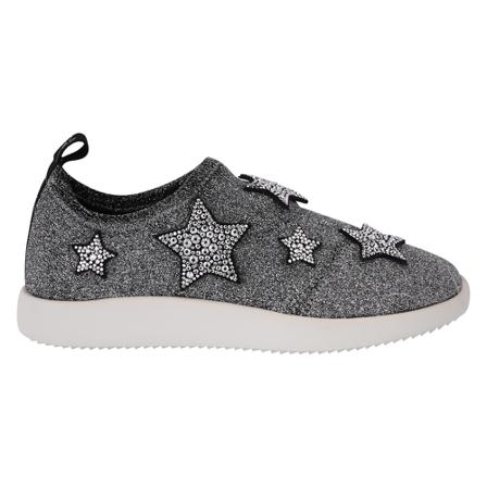 Giuseppe Zanotti, Slip-on sneakers shoes Grijs, Dames, Maat:39 EU,stof