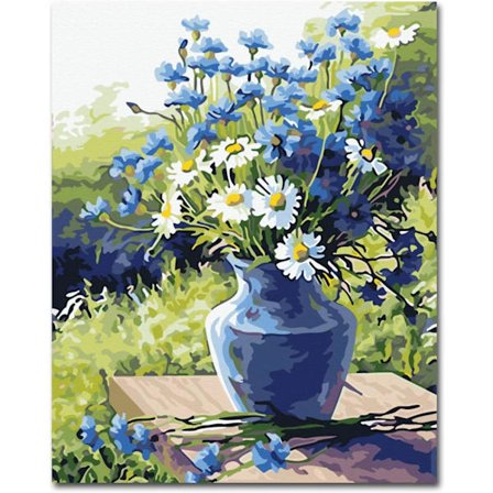 DIY Paint by Numbers för vuxna nybörjare, Måla efter nummer-kit för vuxna på duk 40 x 50 cm (Ingen ram) Ritningsmålning med penslar och