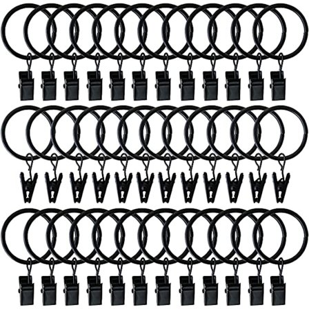 50 Pak Ringgardiner Klips Stærke Metal Dekorative Gardin Gardin