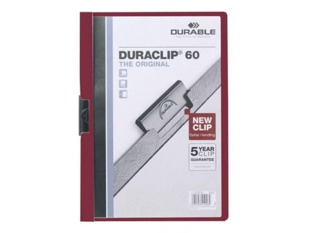 Durable Klämmapp Duraclip 2209 A4 6mm röd - Lyreco - Kontorsmaterial > Mappar och plastfickor > Klämmappar